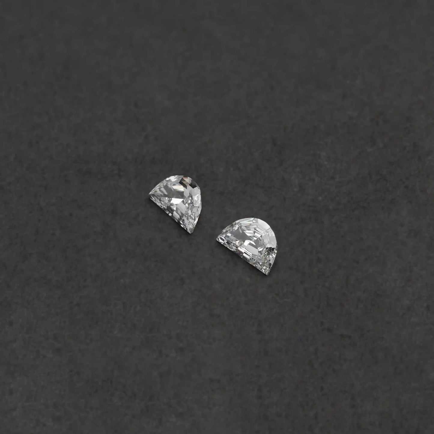 0.57 TCW Step Cut Half Moon Lab Grown Diamond