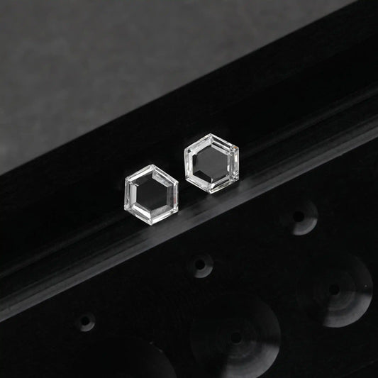 0.70 TCW Rose Cut Hexagon Lab Grown Diamond
