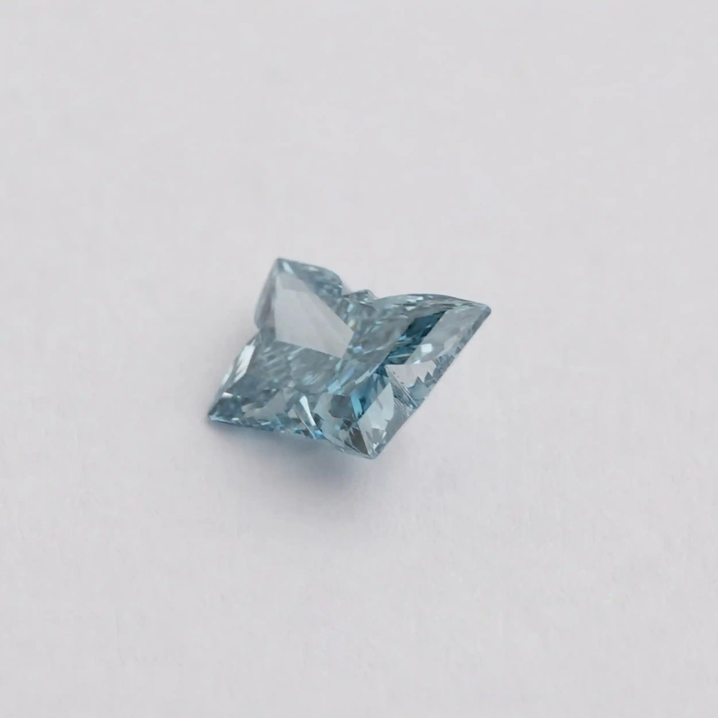 1.15 Carat Blue Butterfly Cut Lab Grown Diamond