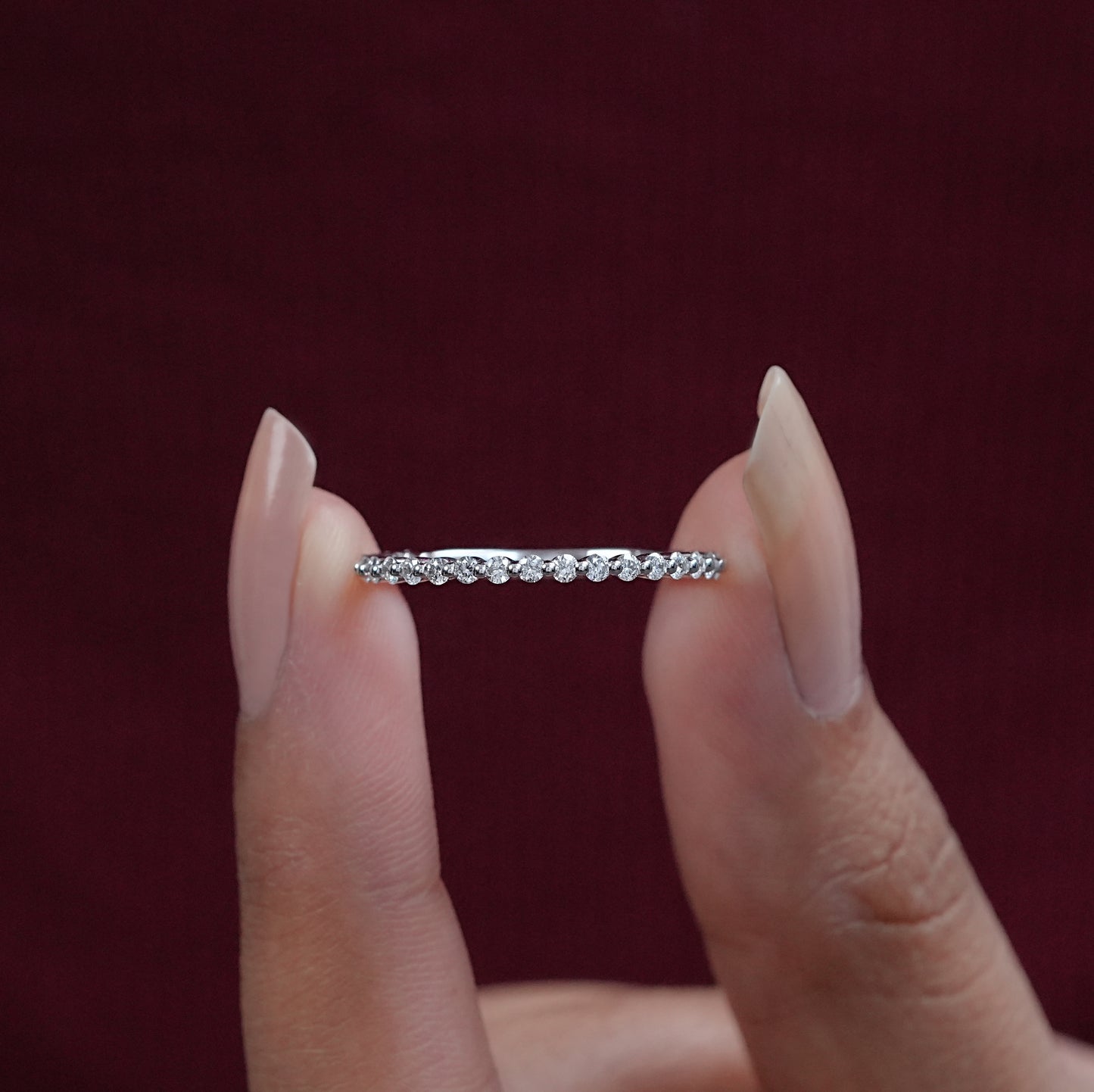 Round Cut Lab Diamond Band