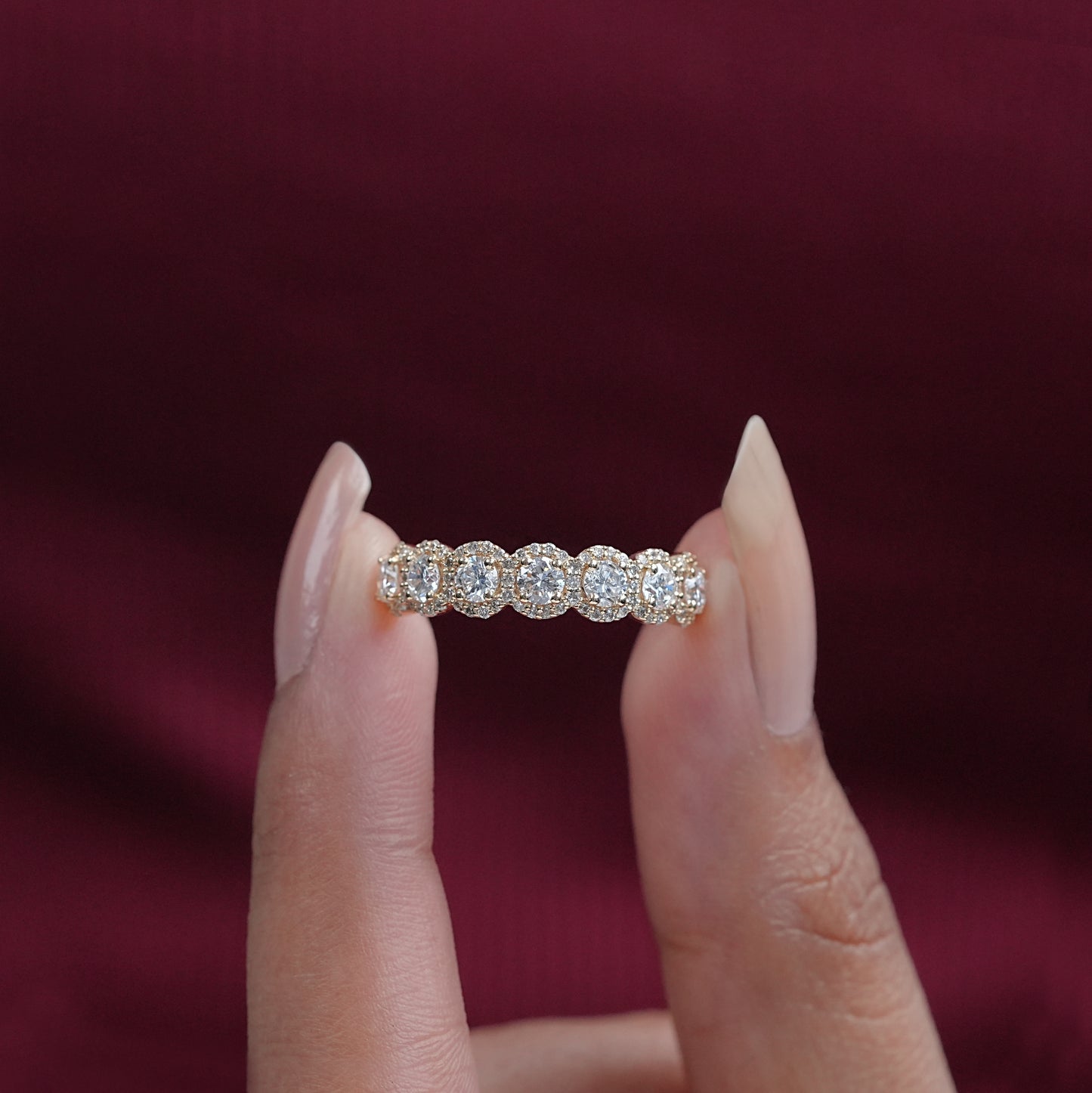 Round Cut Lab Diamond Ring
