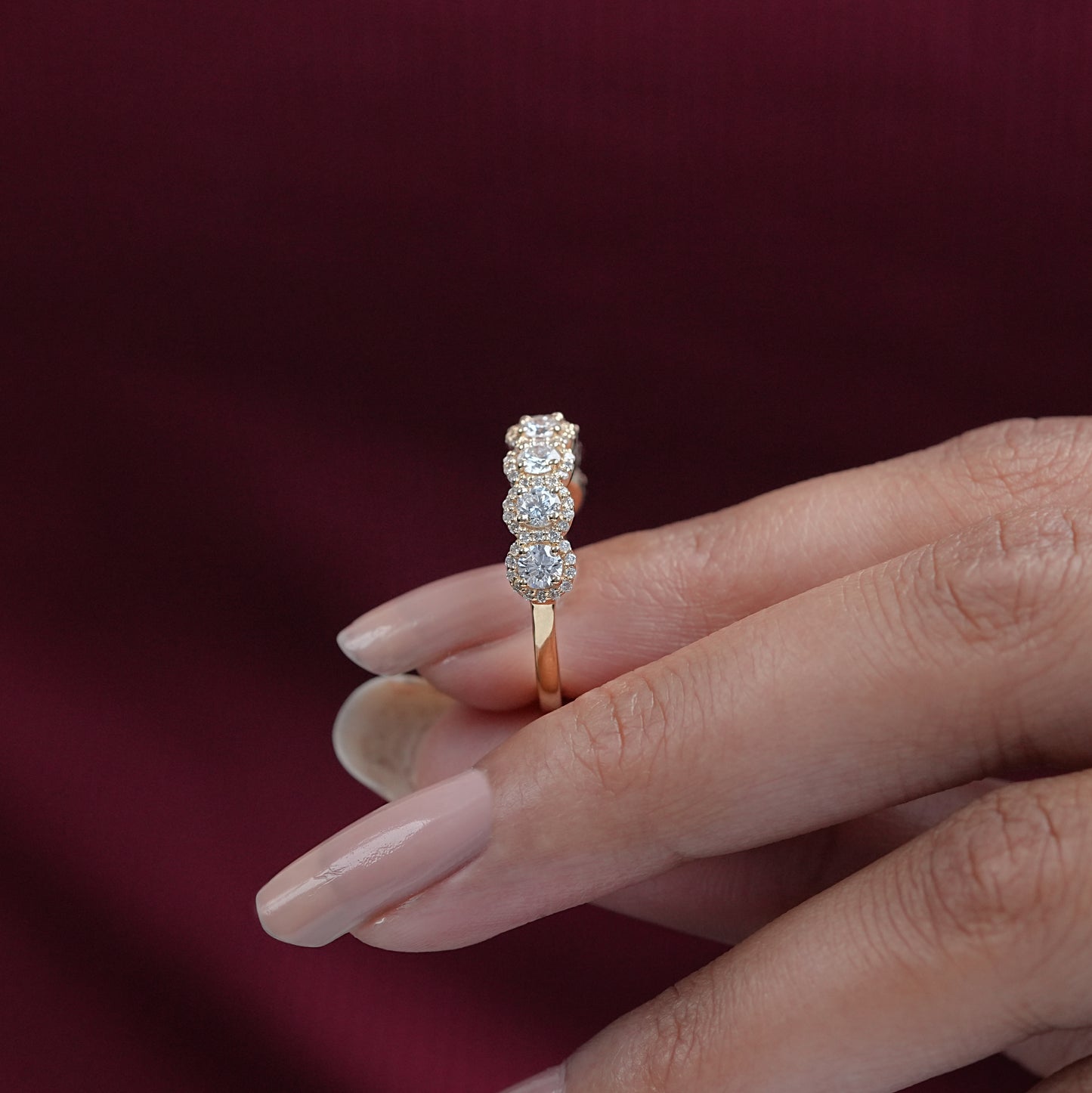 Round Cut Lab Diamond Ring