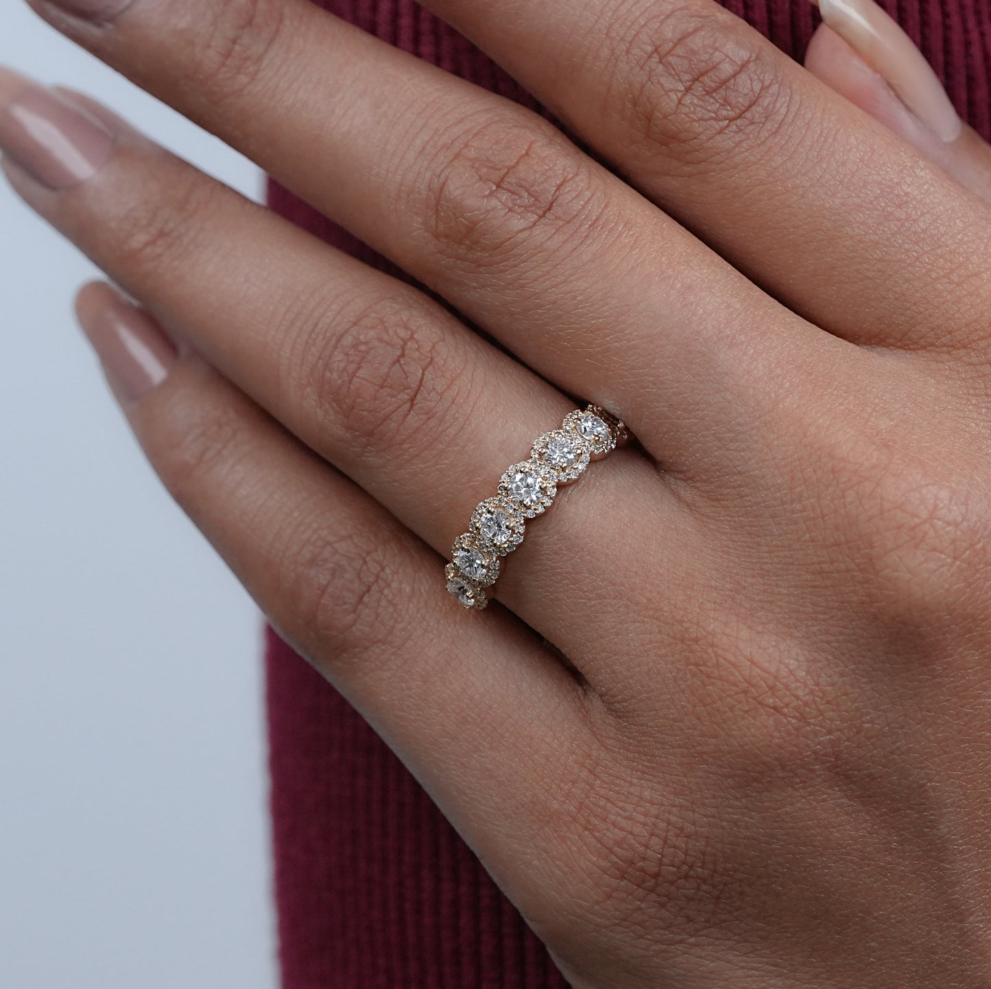 Round Cut Lab Diamond Ring
