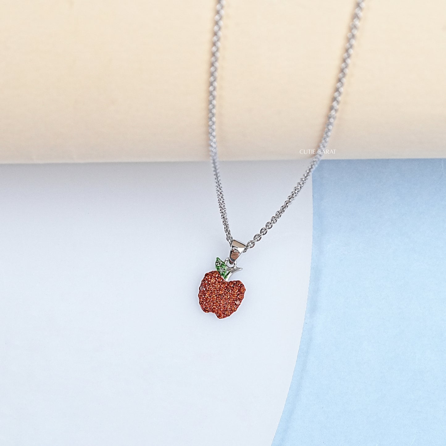 Red Diamond Apple Pendant