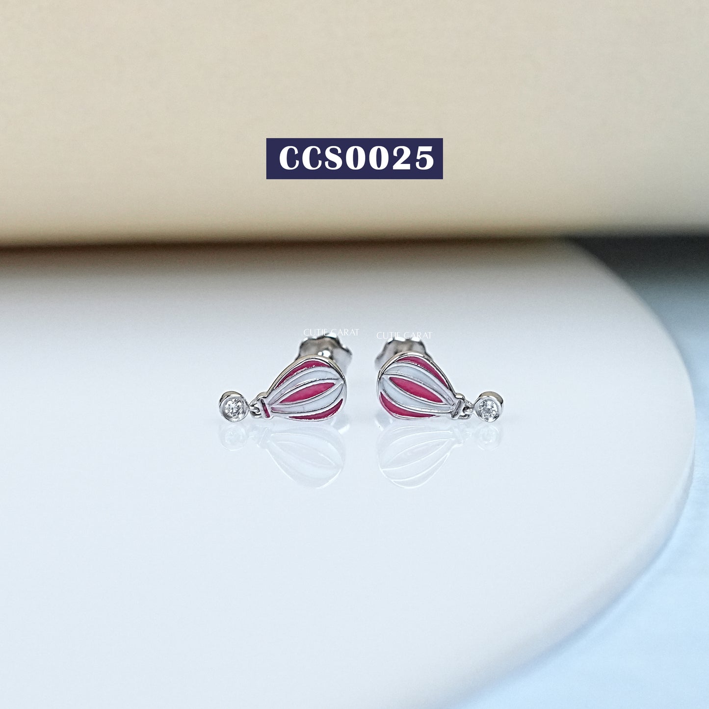 Ballon Enamel Dainty Stud