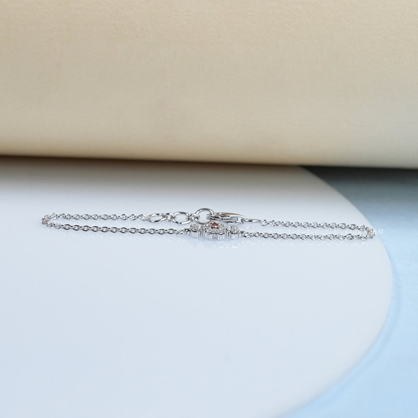 Lab Grown Diamond Tiny Flower Bracelet