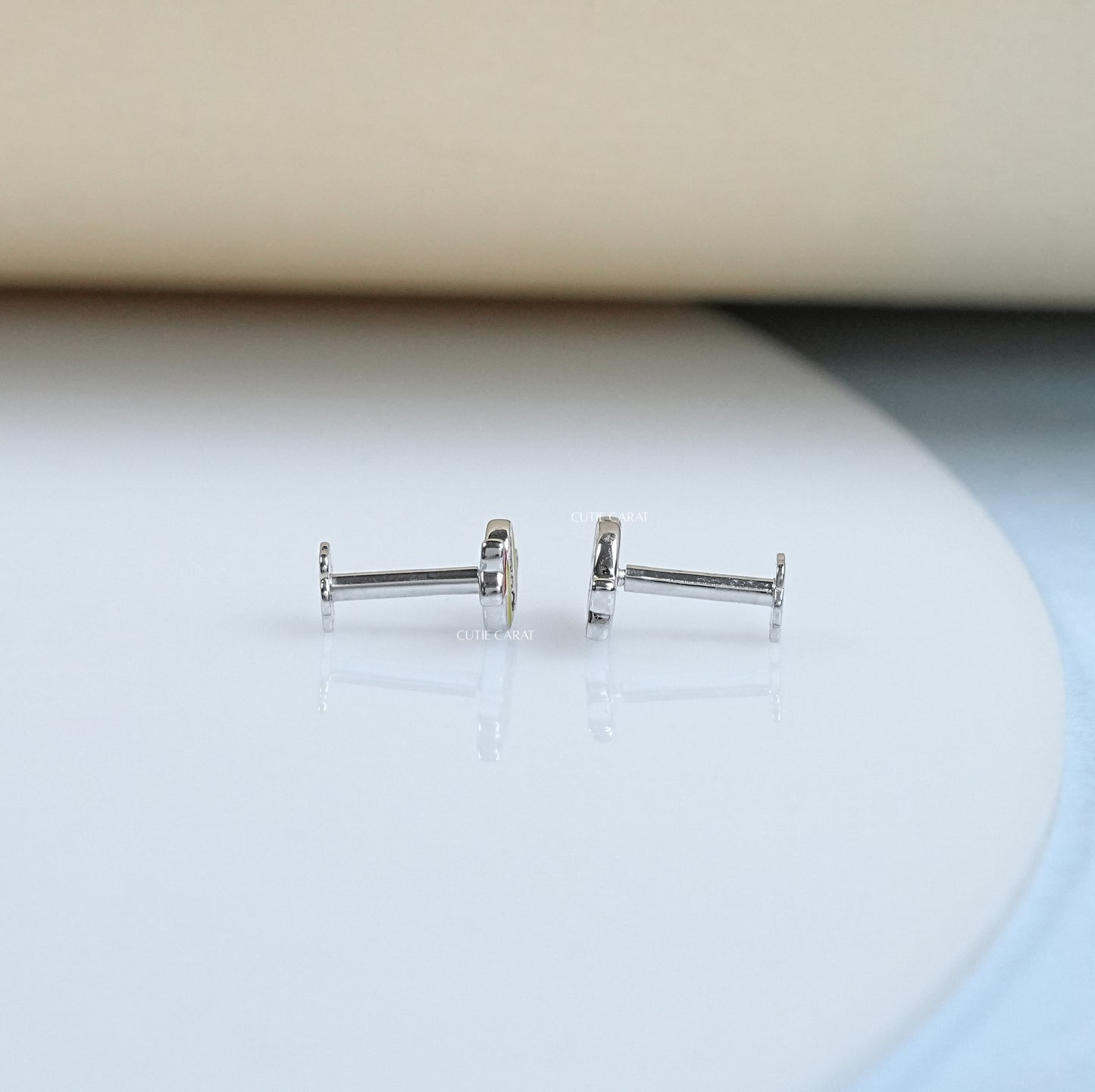 Toffee Enamel Stud Earrings
