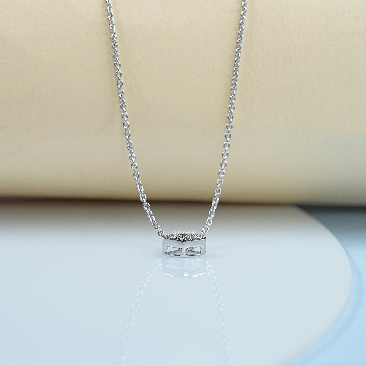 Diamond And Sapphire Evil Eye Pendant