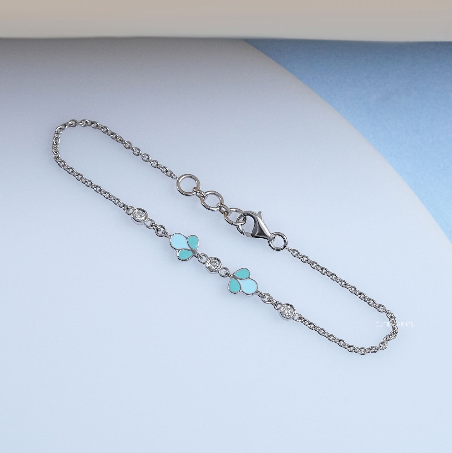 Round Cut Lab Diamond Bezel Set Bracelet