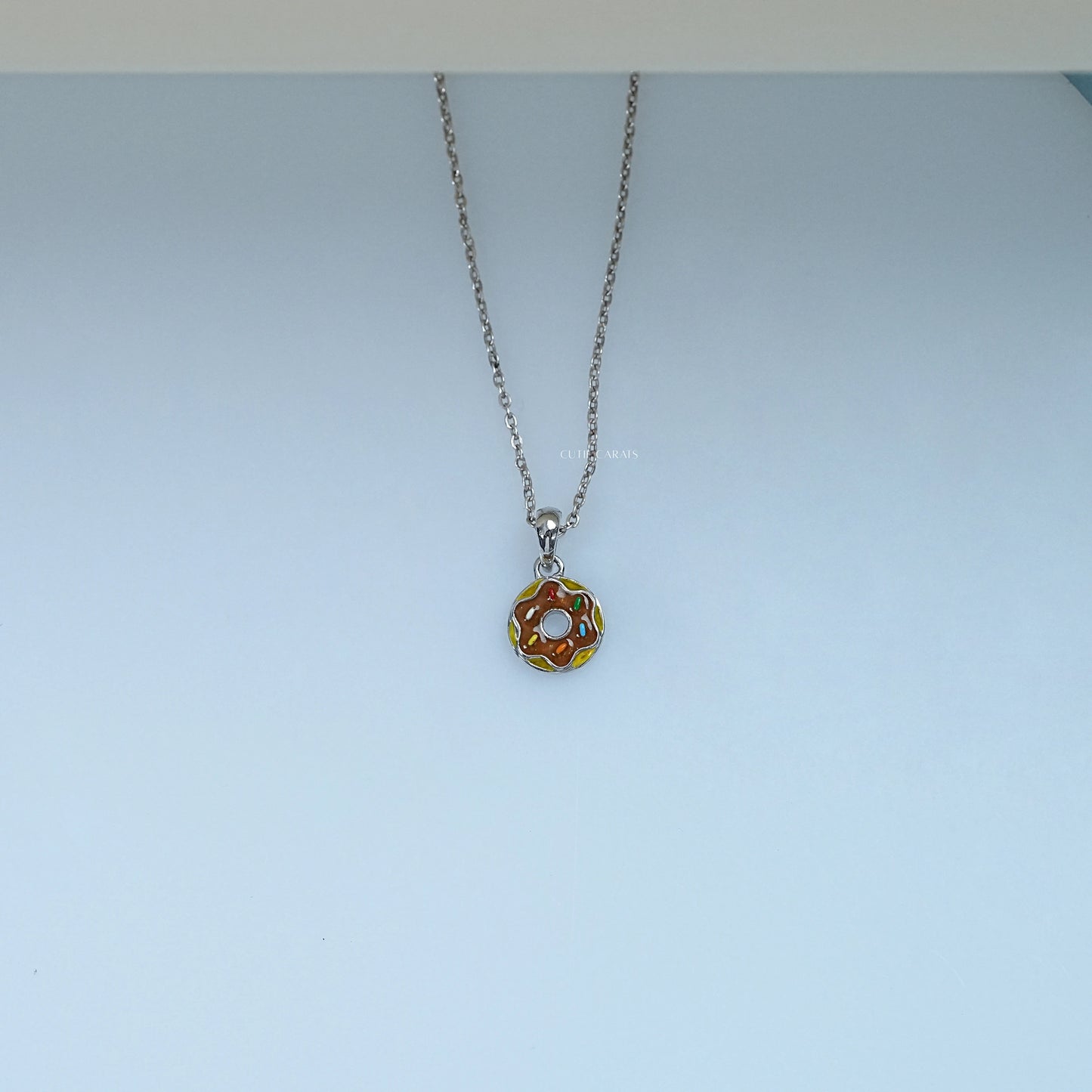 Multi Enamel Doughnut Charm Pendant