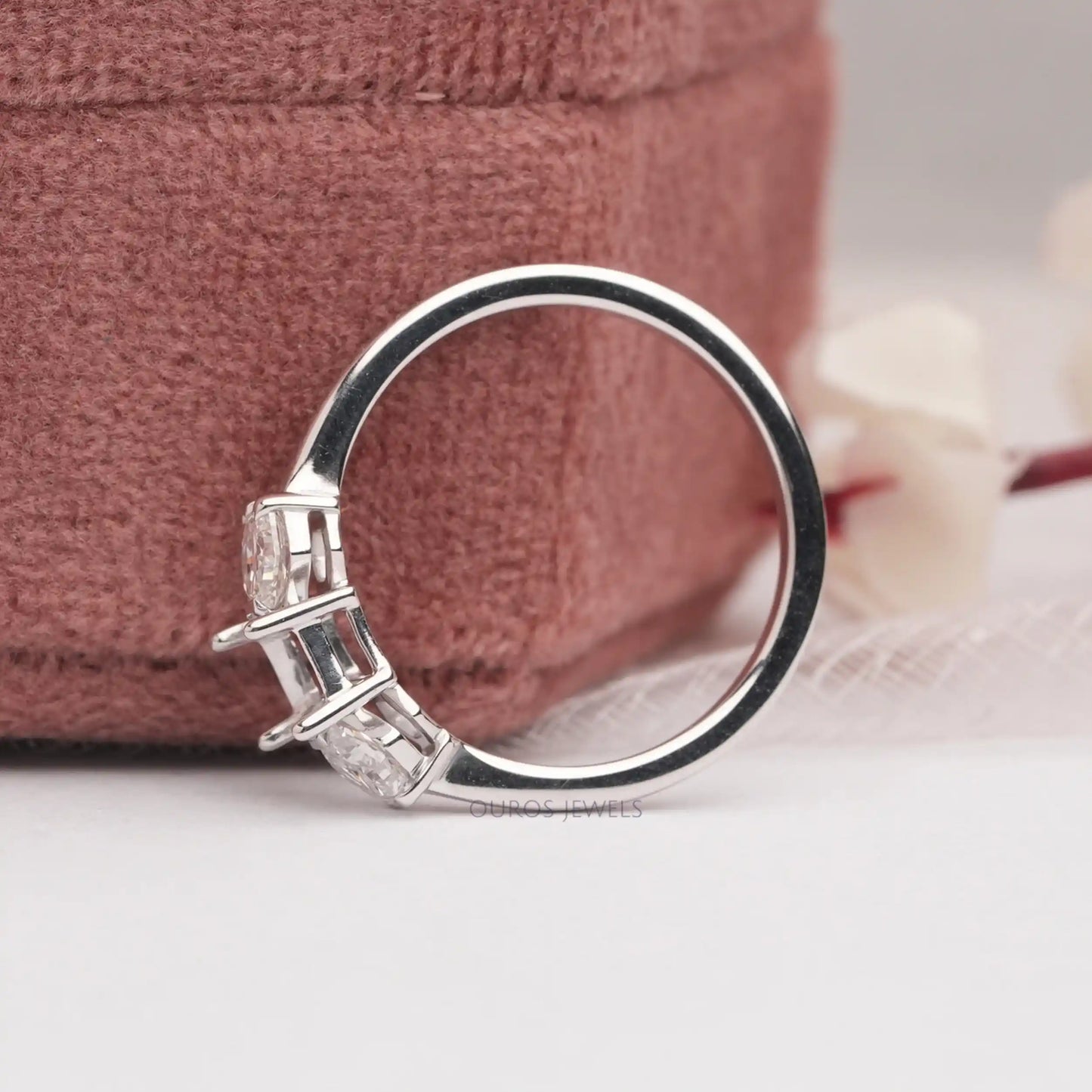 Mount Setting Hexagon Cut Diamond Ring
