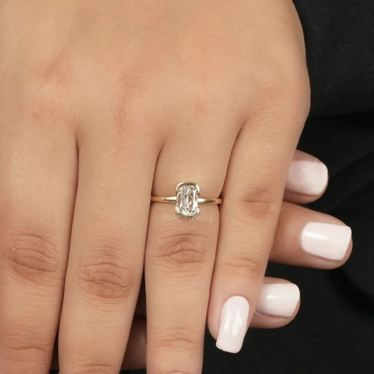 Ashoka Cut Lab Grown Diamond Solitaire Ring