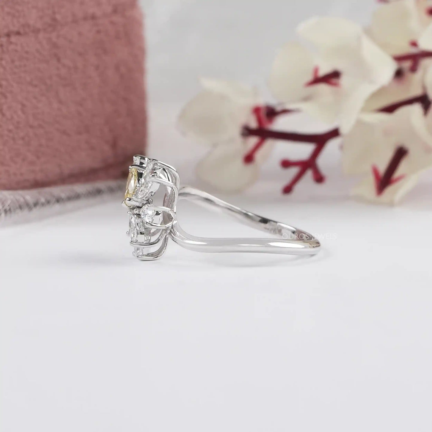 Marquise & Pear Cluster Diamond  Ring