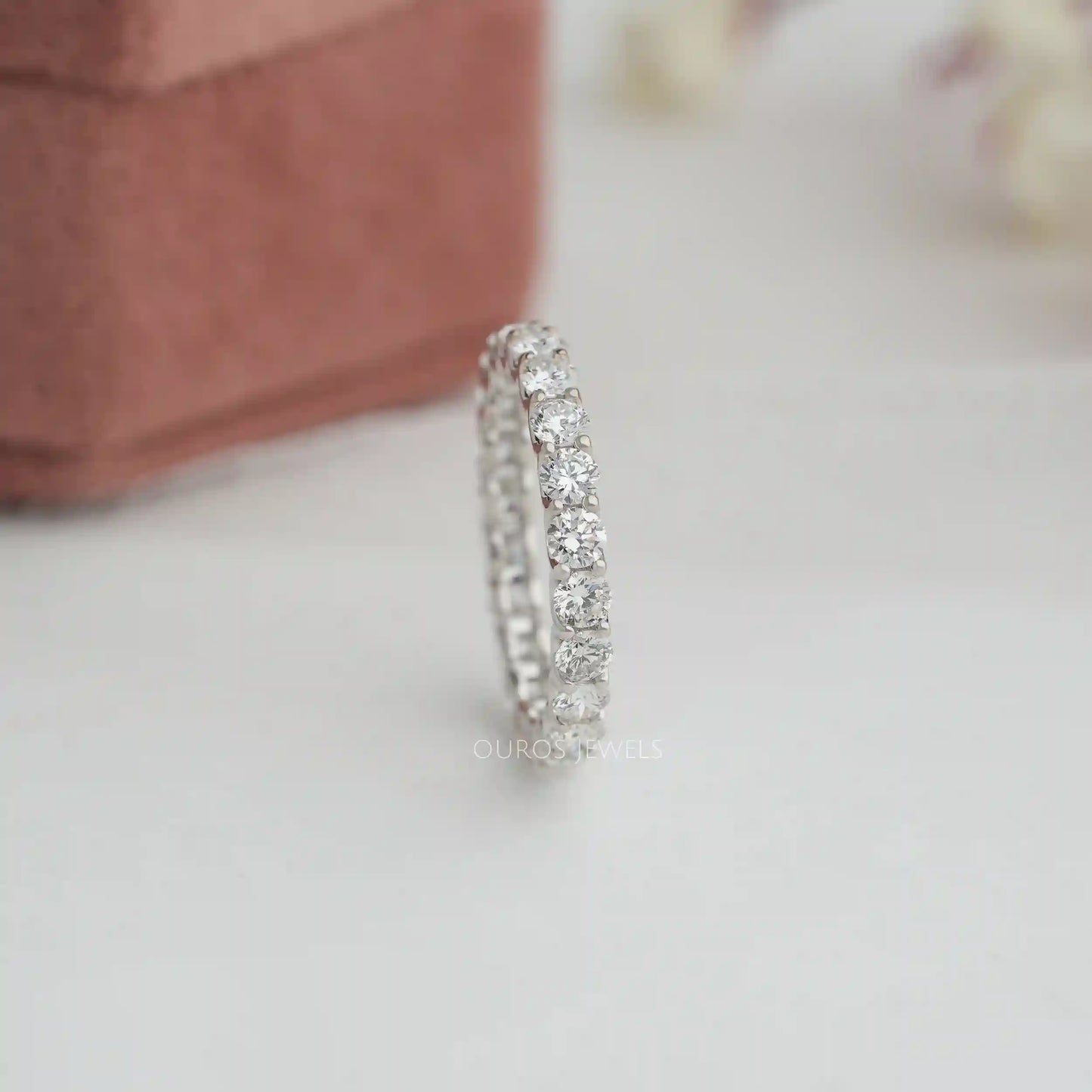 2.80 MM Round Cut Lab Diamond Band