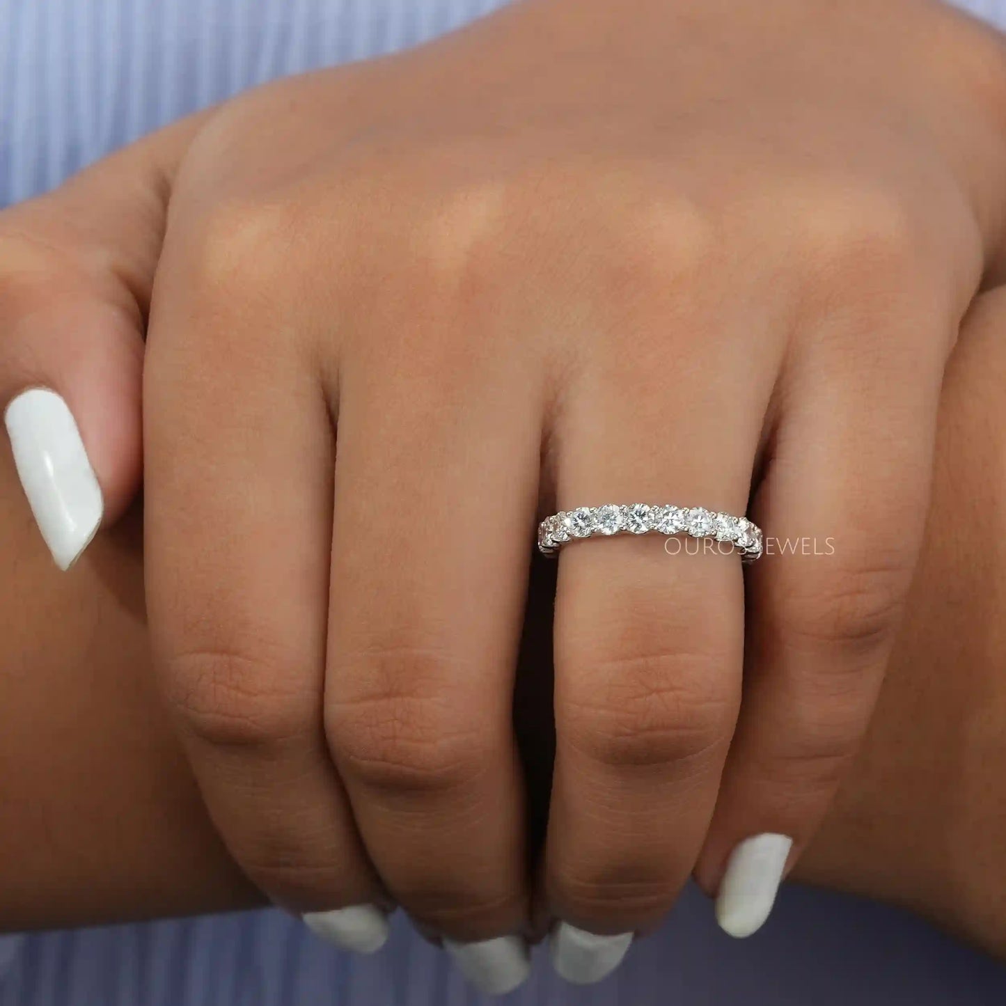 2.80 MM Round Cut Lab Diamond Band