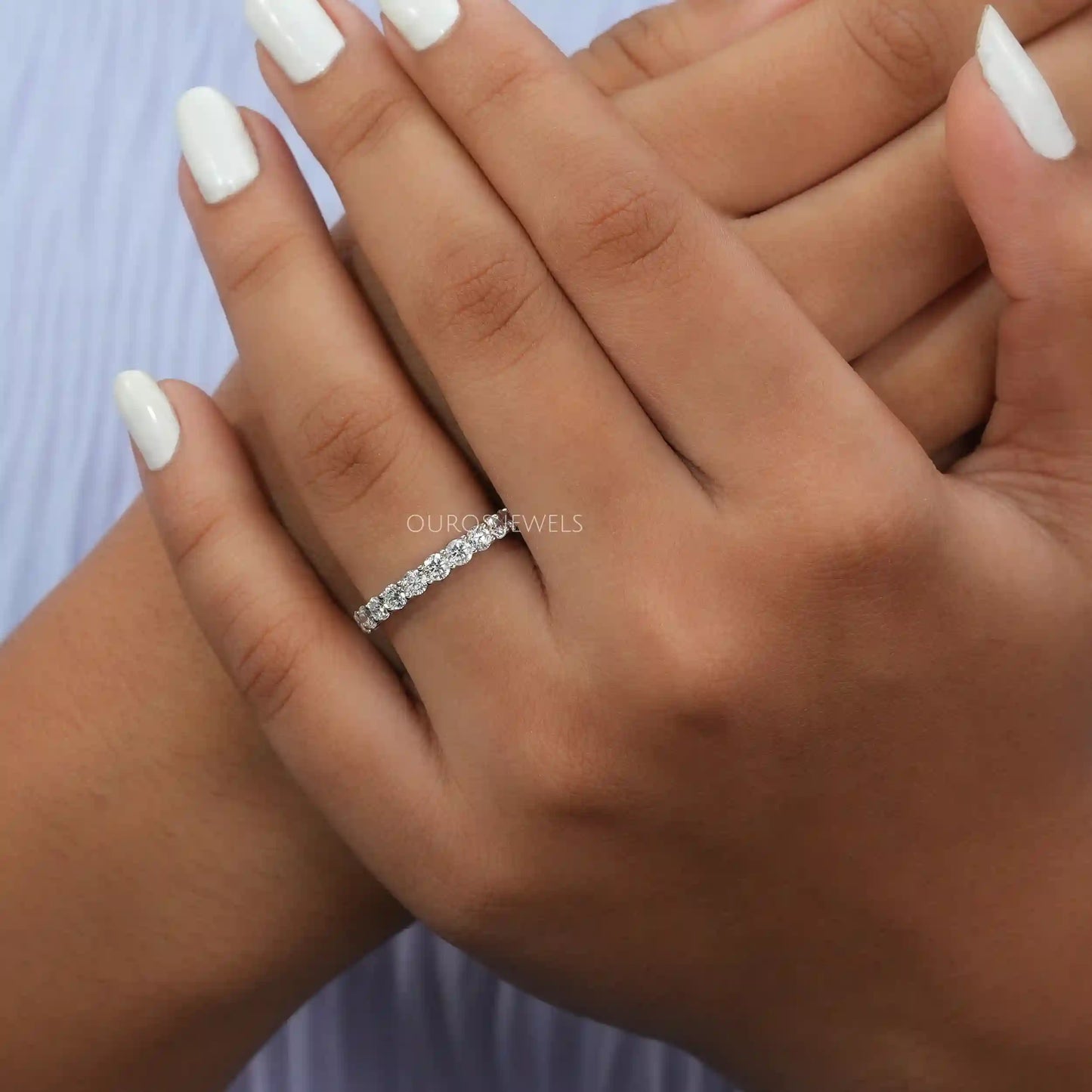 2.80 MM Round Cut Lab Diamond Band
