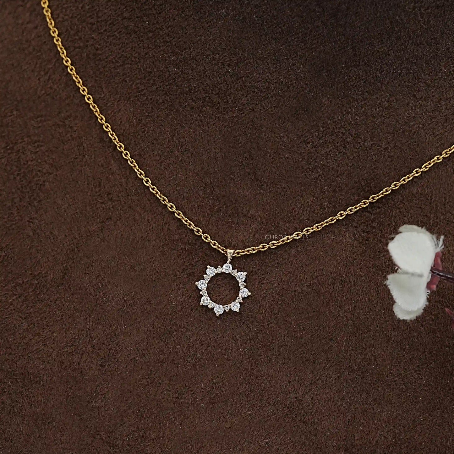Round Lab Grown Diamond Pendant