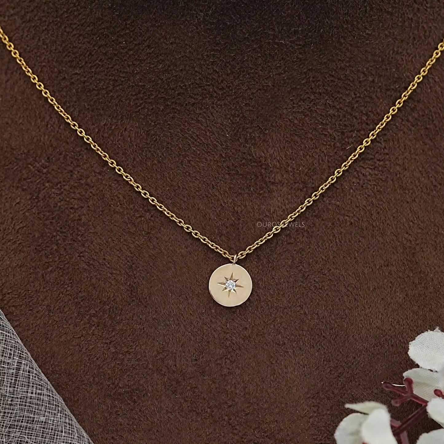 Round Lab Grown Diamond Women Pendant