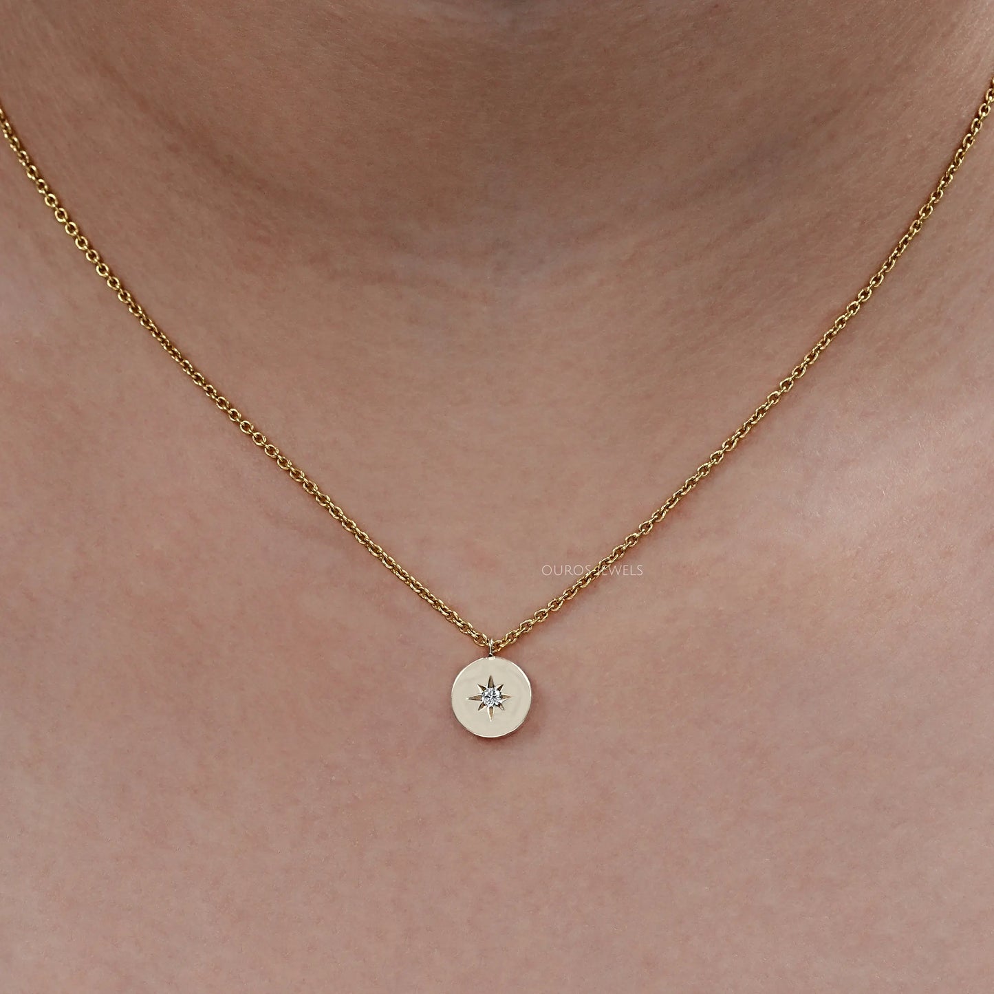 Round Lab Grown Diamond Women Pendant