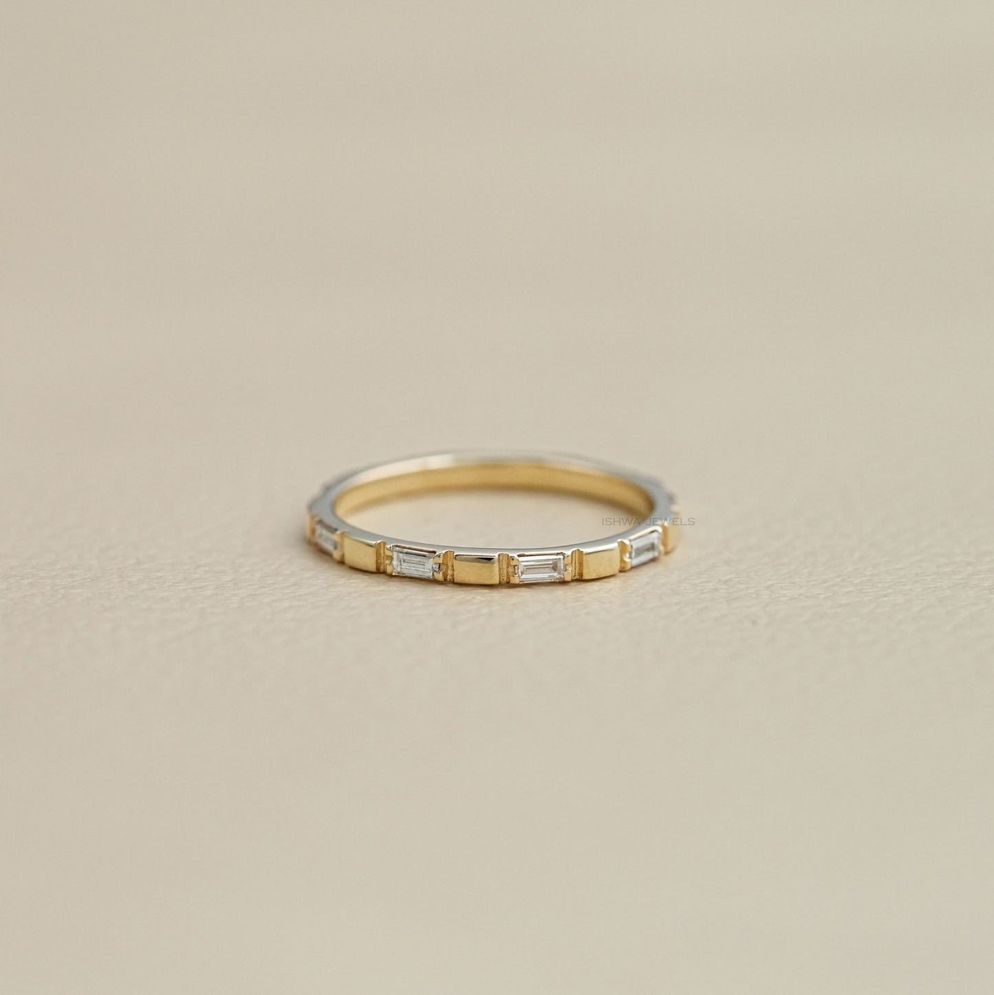 Baguette Diamond Wedding Band