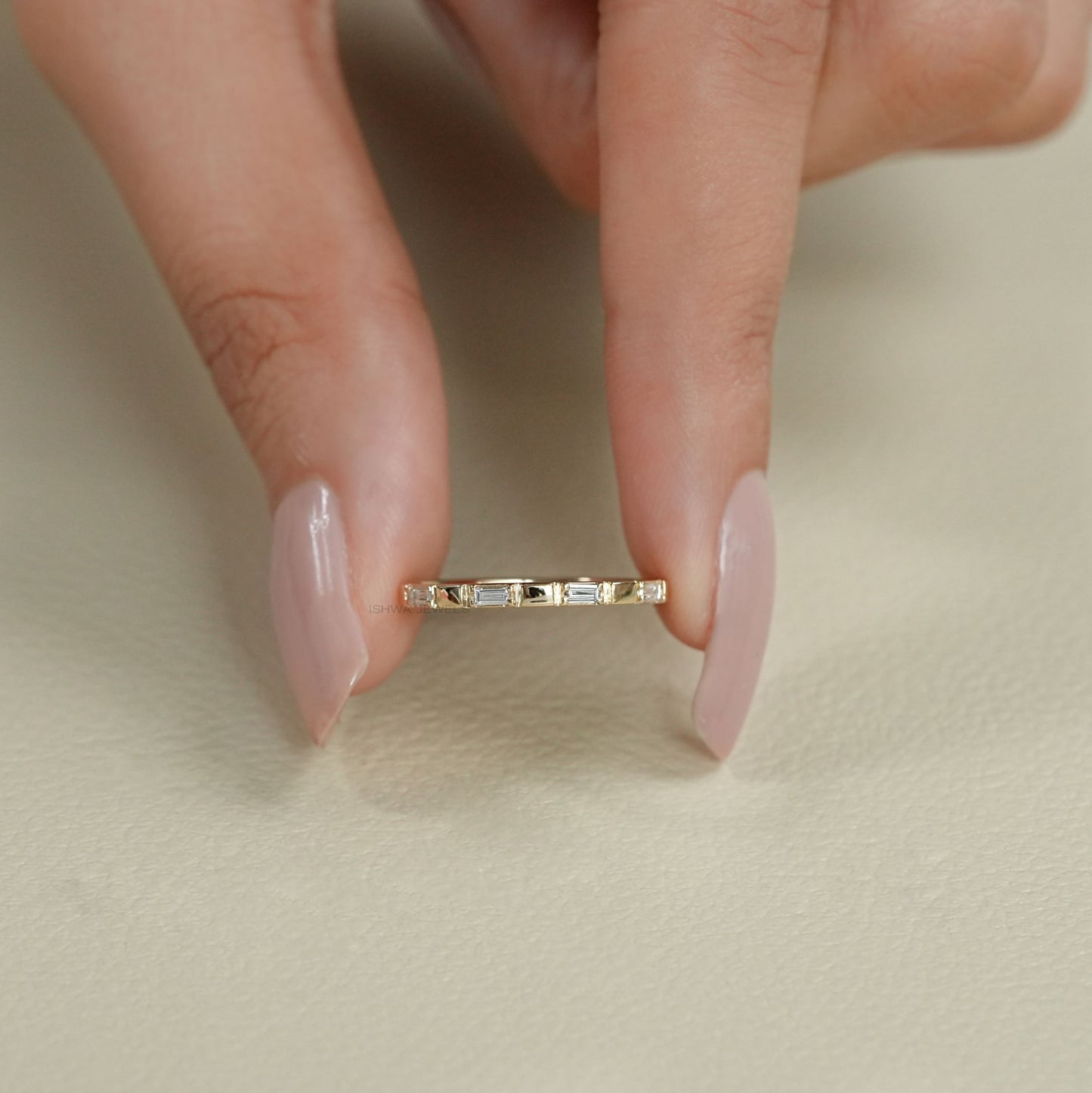Baguette Diamond Wedding Band