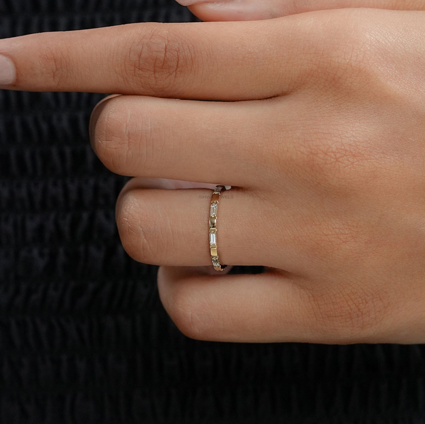Baguette Diamond Wedding Band