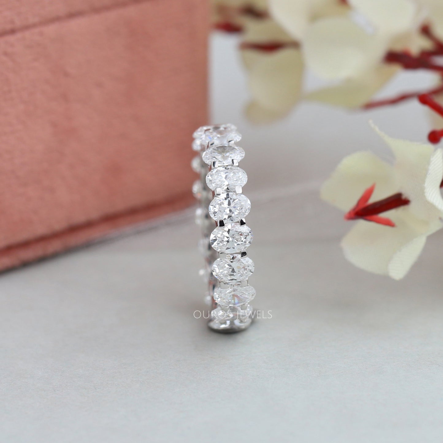 Lab Diamond Oval Cut Lab Diamond Band