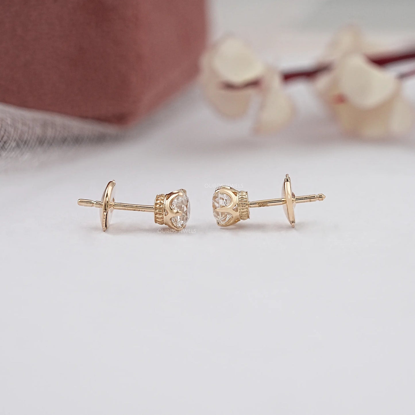 OEC Round Cut Lab Grown Diamond Stud
