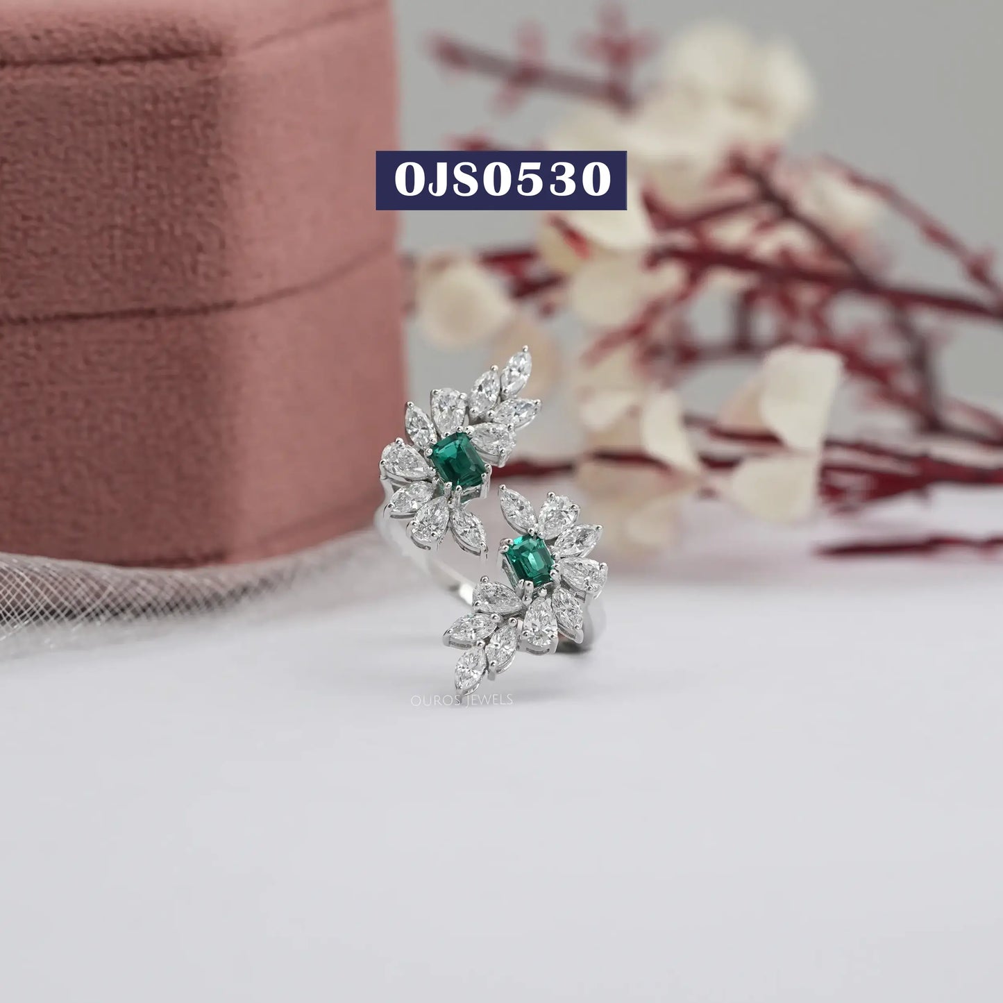 Multi Shape Lab Diamond Bypass Dainty Ring