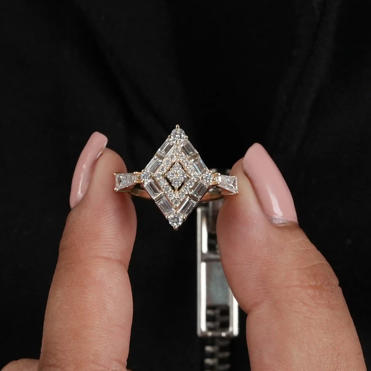 Multi Shape Lab Grown Diamond  Bridal  Ring