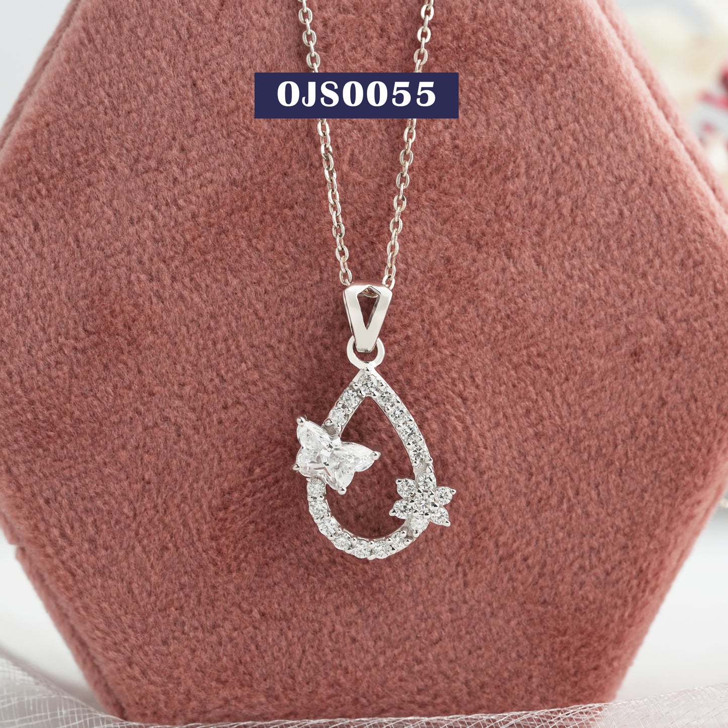 Butterfly Cut Lab Diamond Pendant