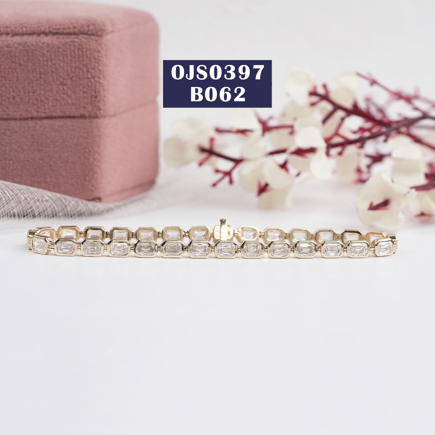 Criss Cut Diamond Bezel Set Bracelet