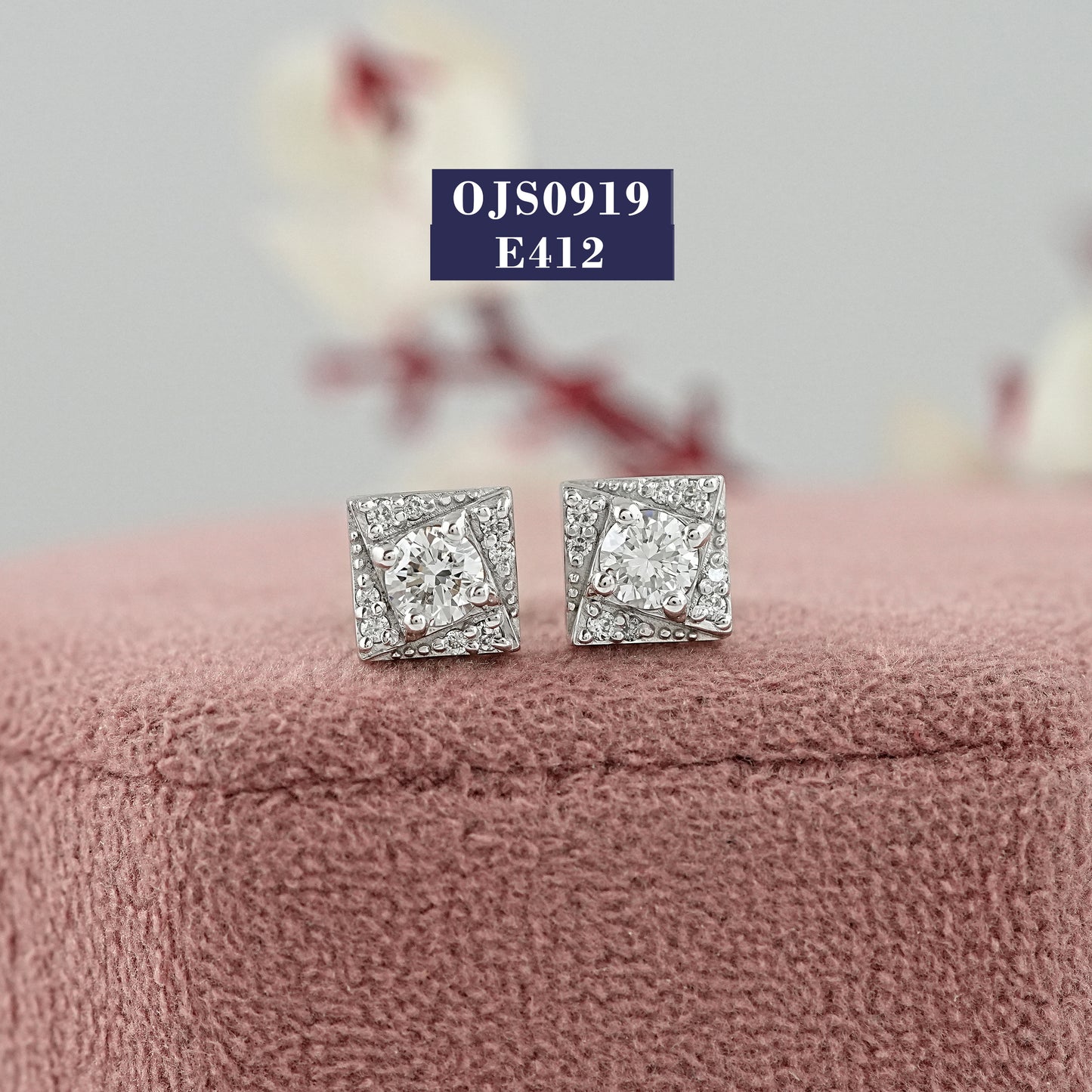 Round Cut Lab Diamond Stud Earrings