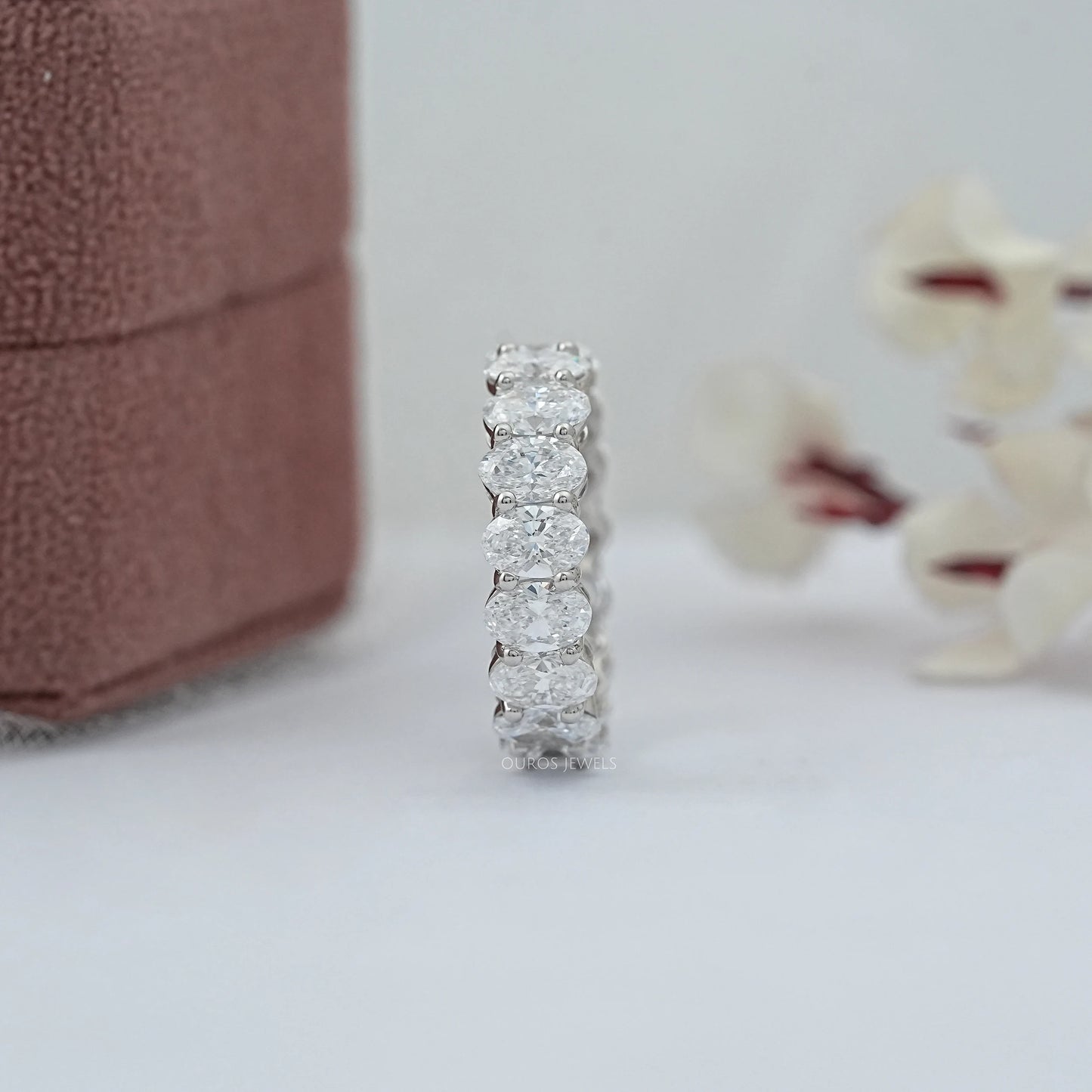 Oval Diamond Eternity Band