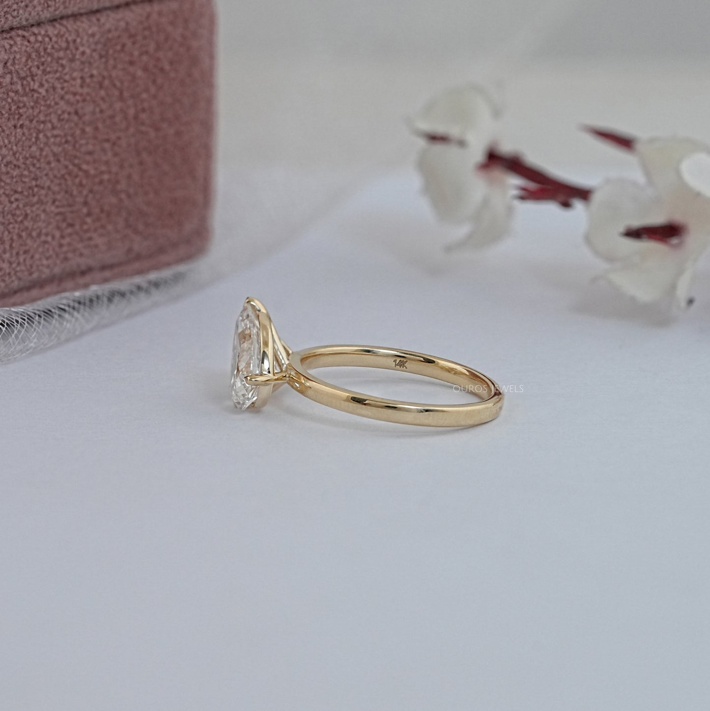Pear Cut Lab Grown Diamond Toi Et Moi Ring