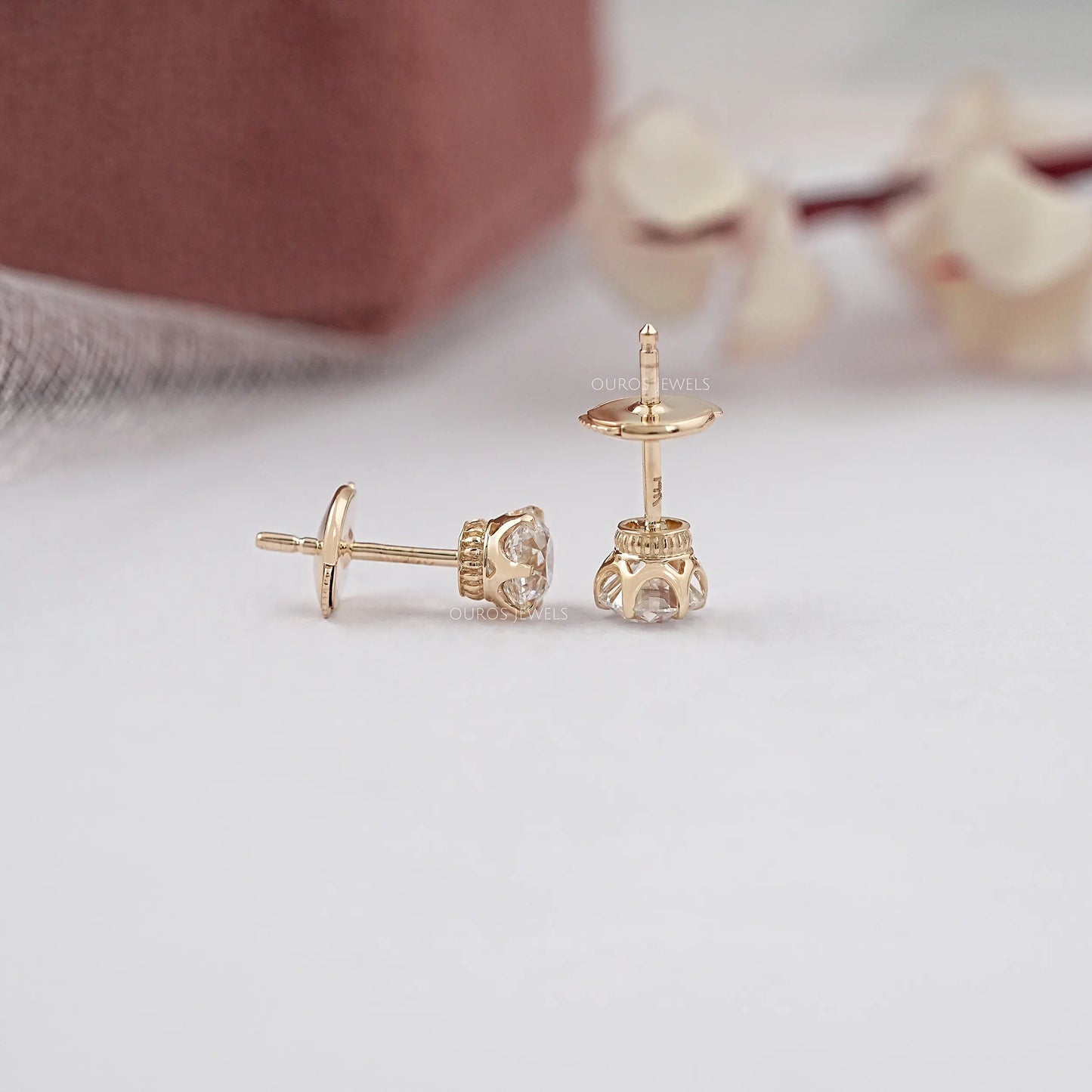OEC Round Cut Lab Grown Diamond Stud