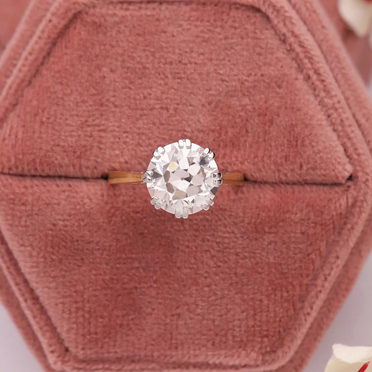 4.50 CT Old European Round Cut Solitaire Promise Ring