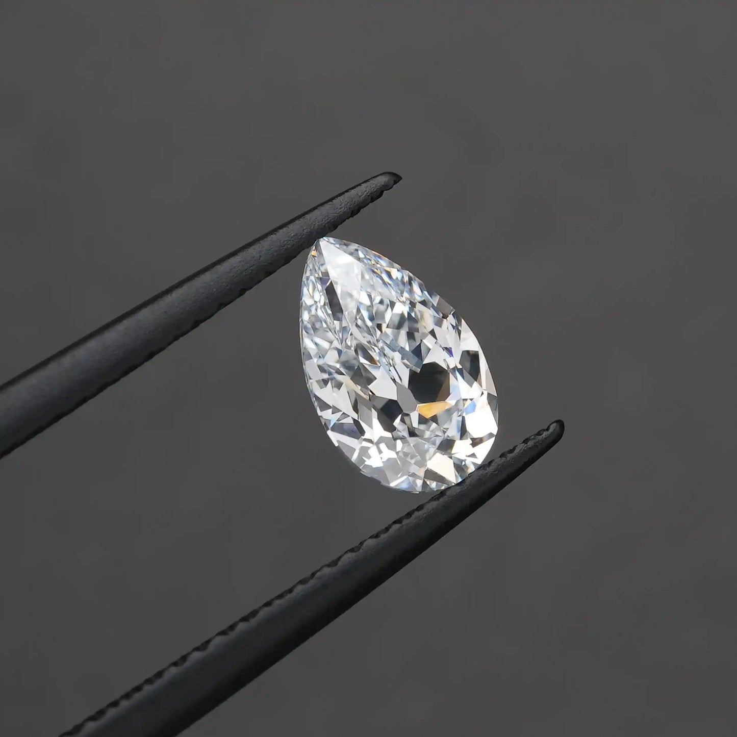 1.02 Carat Old Cut Pear Lab Grown  Diamond