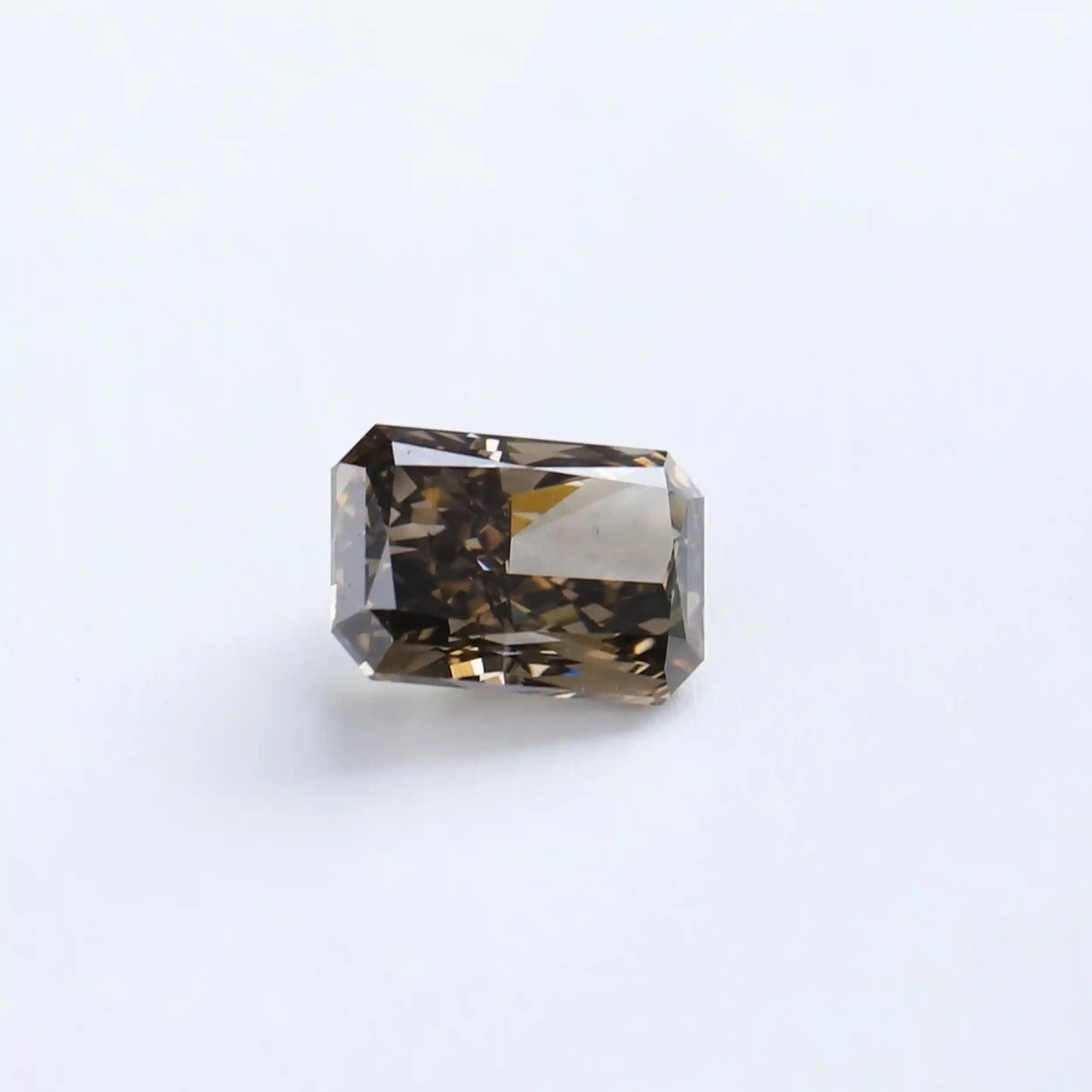 1.66 Carat Olive Radiant Cut Lab Grown Diamond