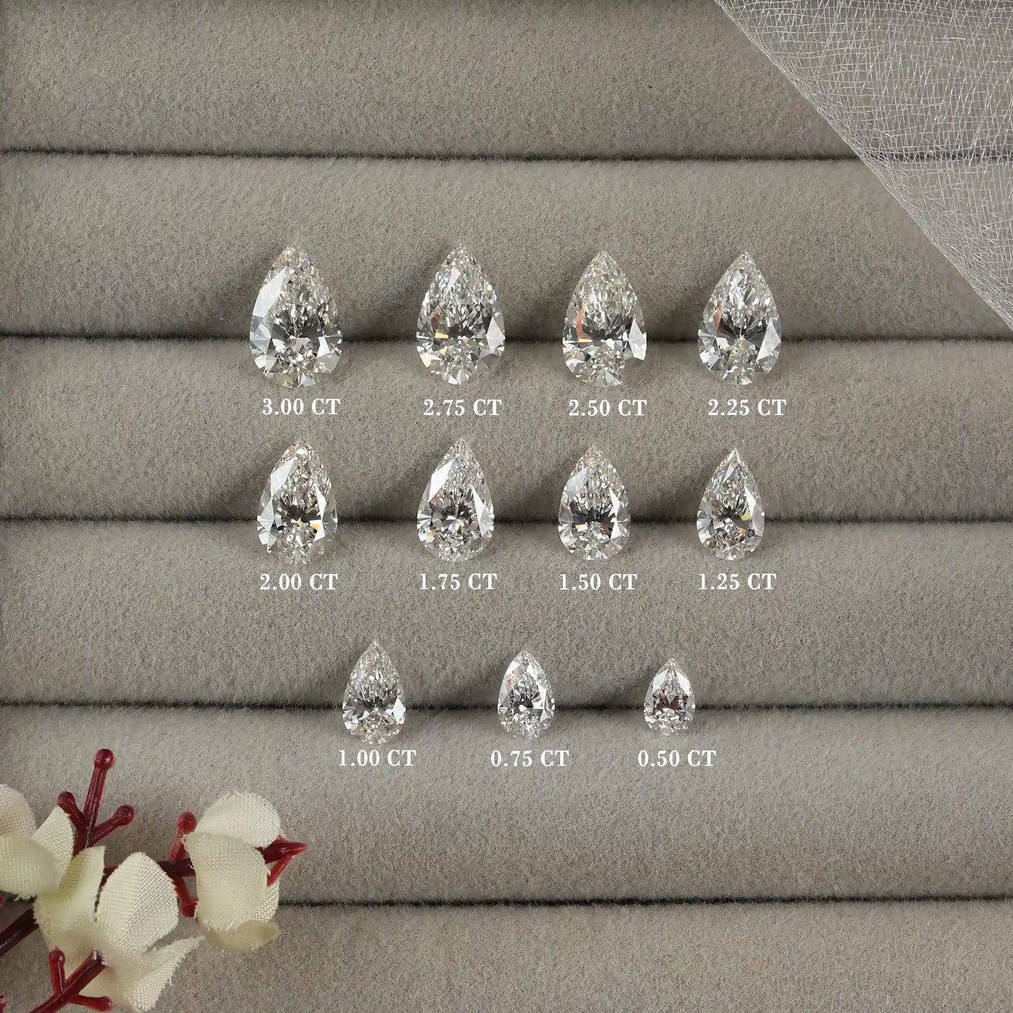 IGI Certified Pear Cut Lab Grown  Diamond