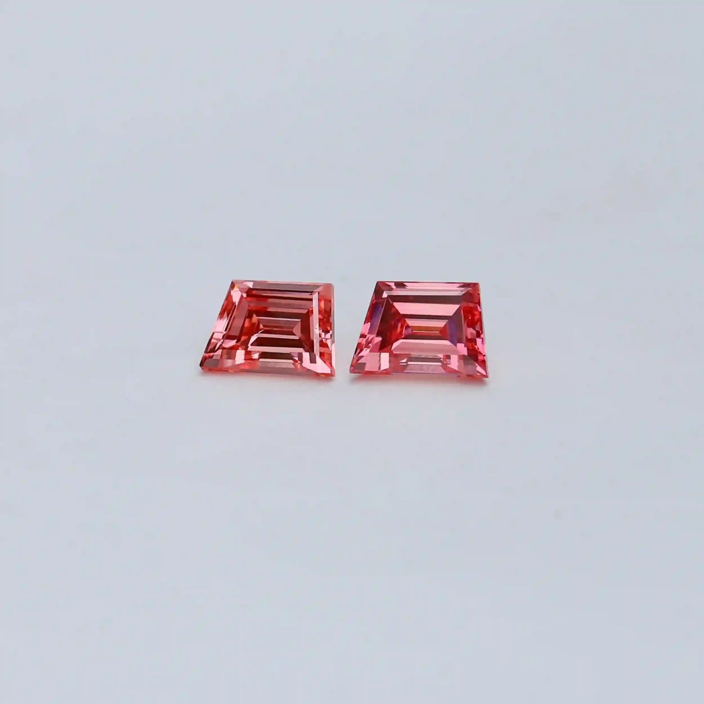 1.28 Carat  Pink Trapezoid Cut Lab Grown Diamond