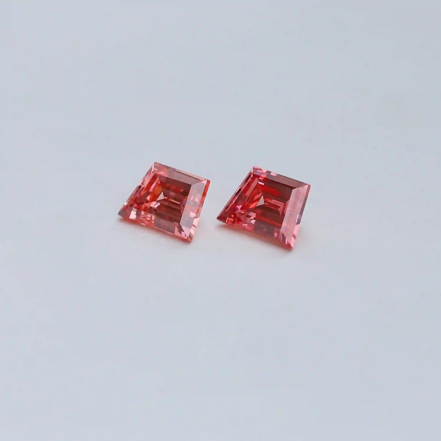 1.28 Carat  Pink Trapezoid Cut Lab Grown Diamond