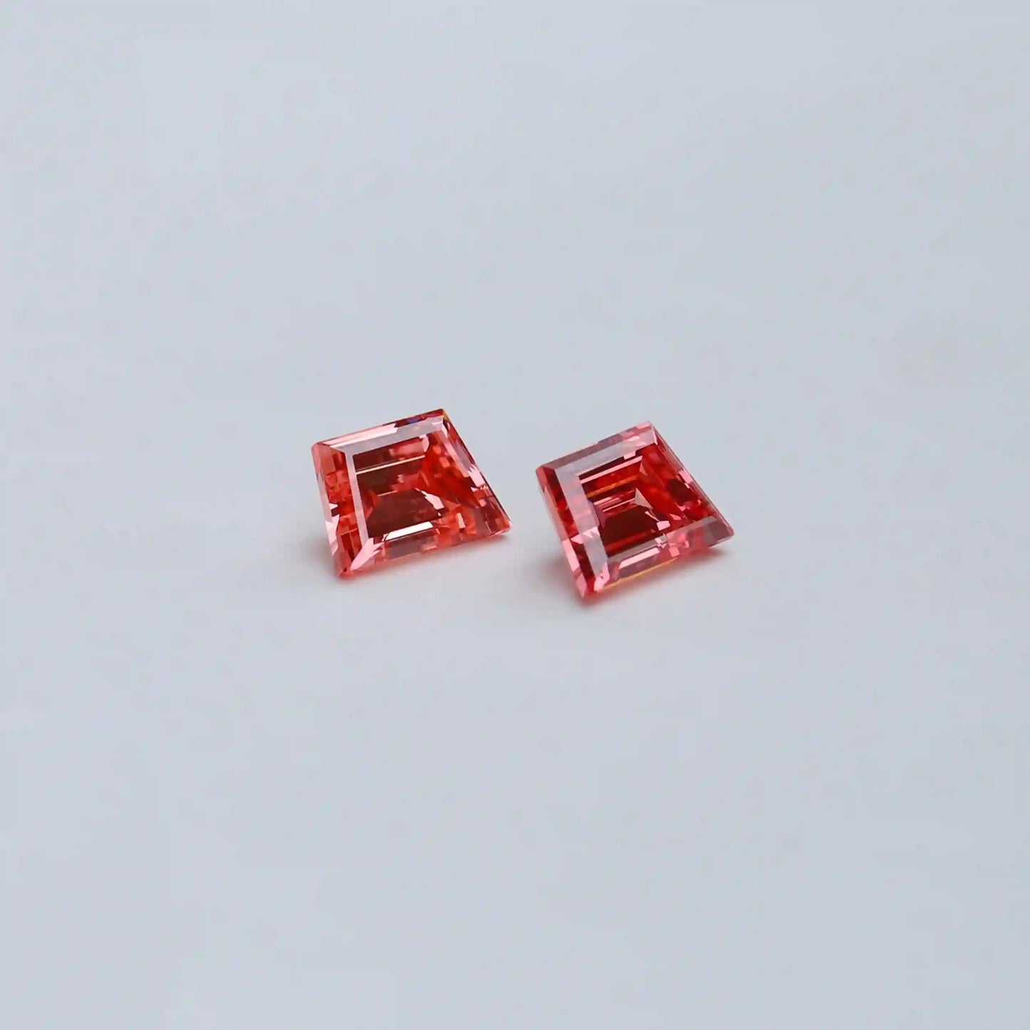 1.28 Carat  Pink Trapezoid Cut Lab Grown Diamond