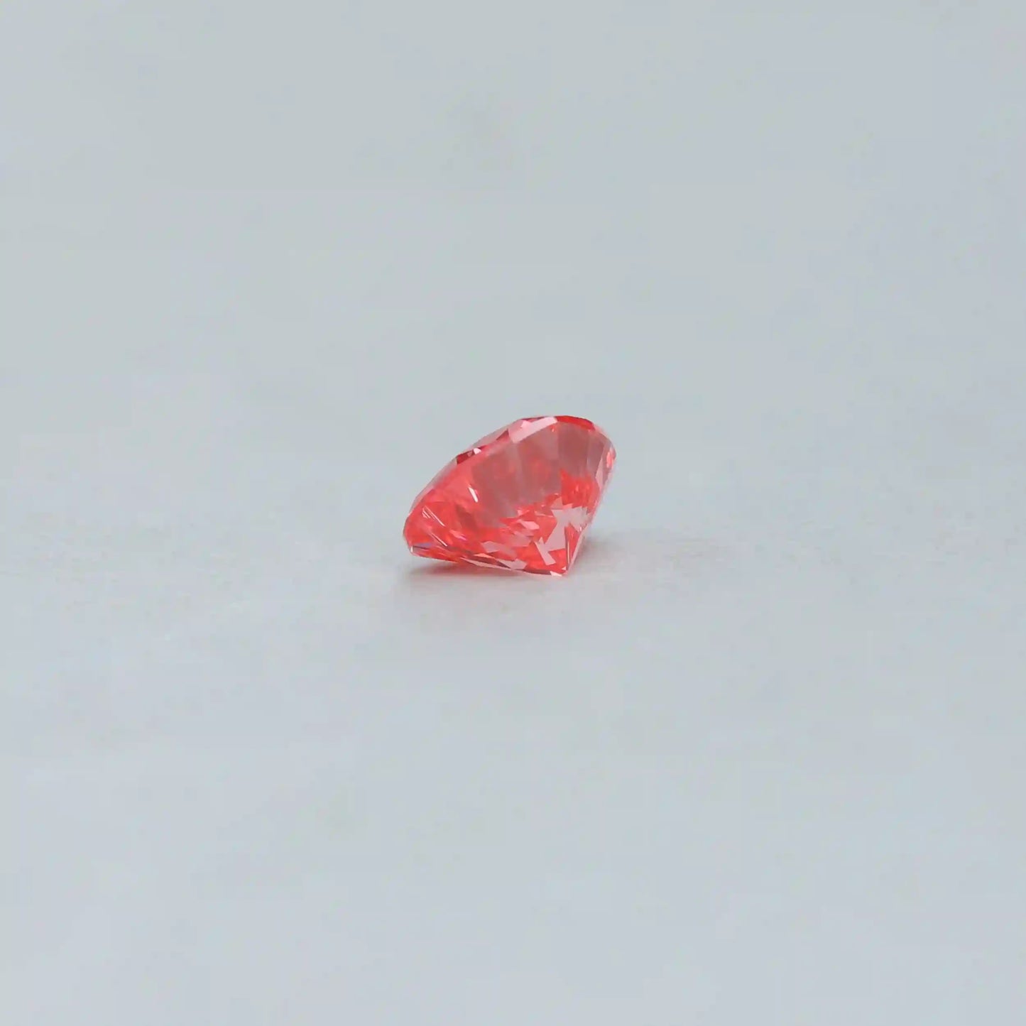 0.52 Carat Pink Heart Cut Lab  Grown Diamond