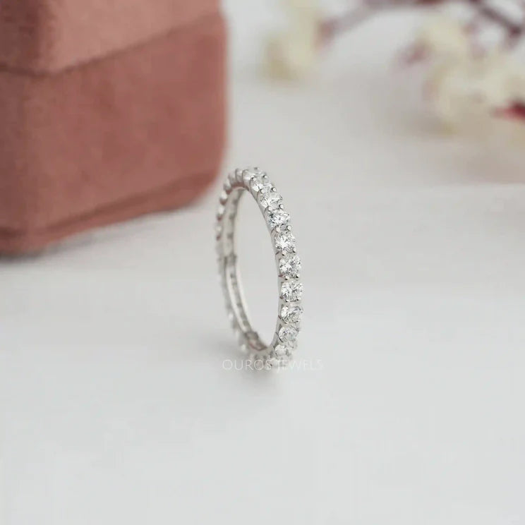 2.20 MM Round Cut Lab Diamond Eternity Band