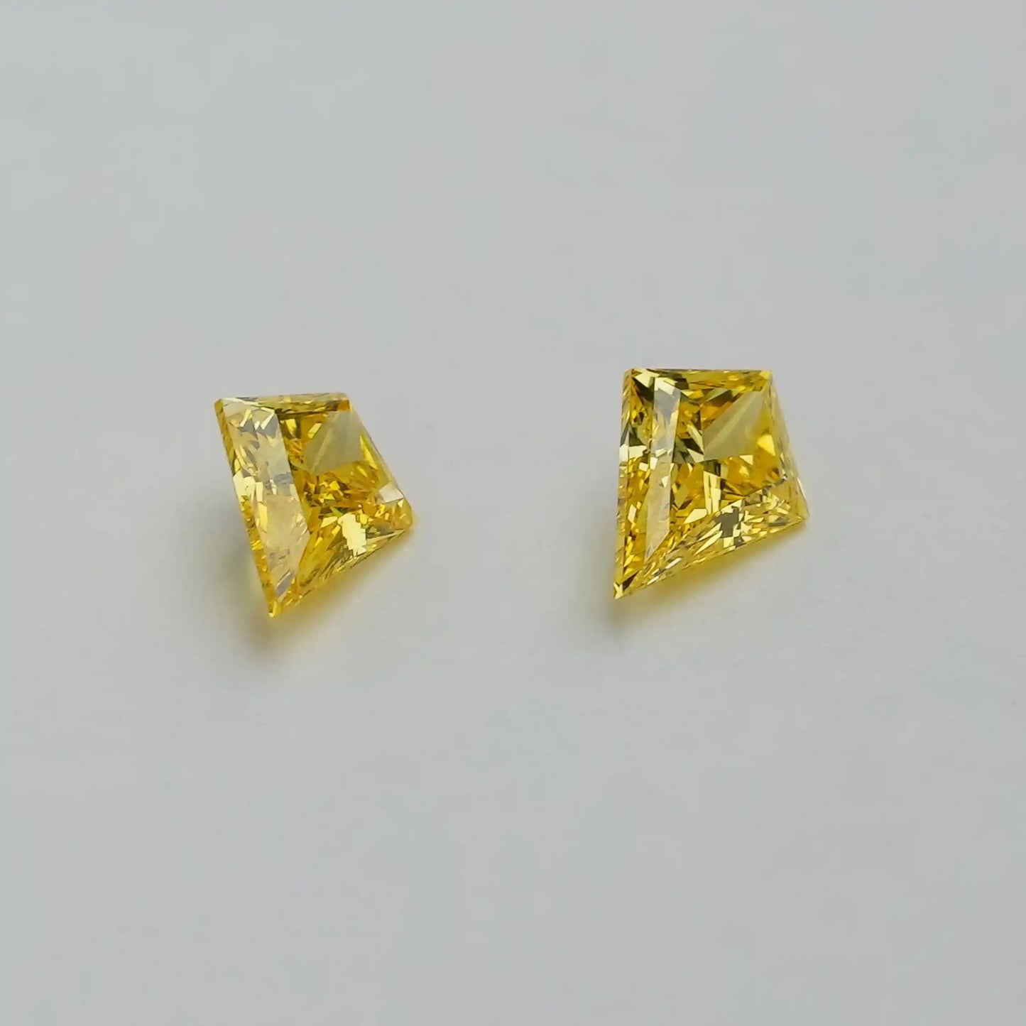 0.45 TCW Yellow Kite Cut Lab Grown  Diamond