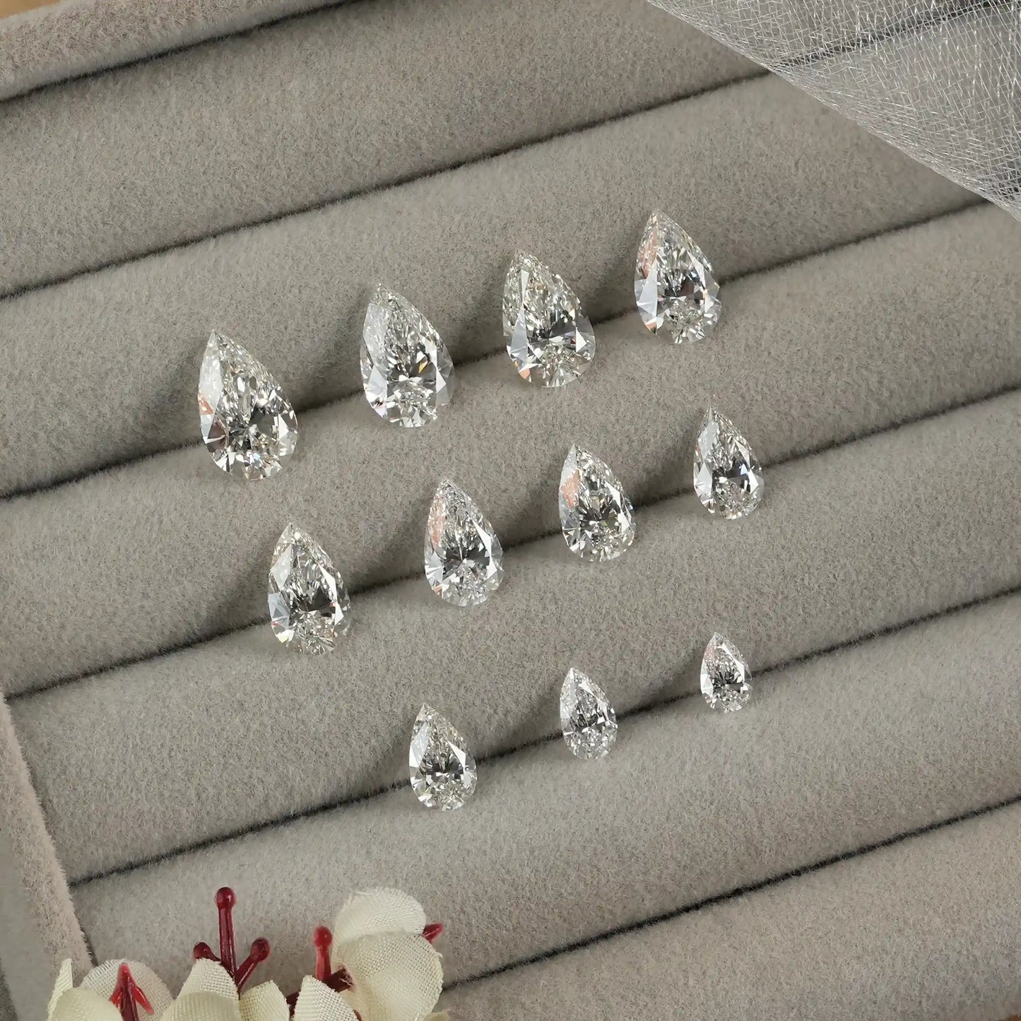 IGI Certified Pear Cut Lab Grown  Diamond