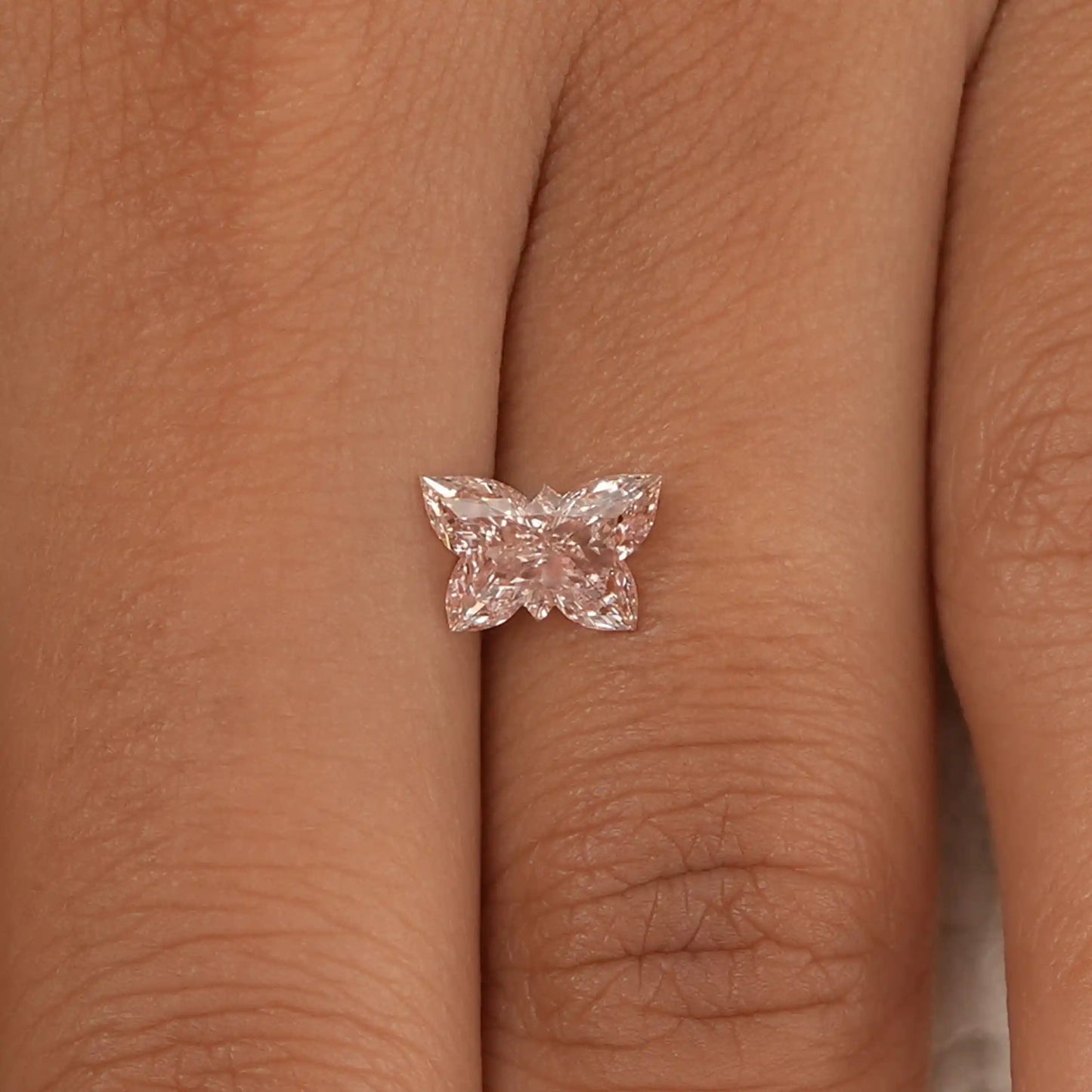 1.12 Carat Pink  Butterfly  Cut Lab Grown Diamond