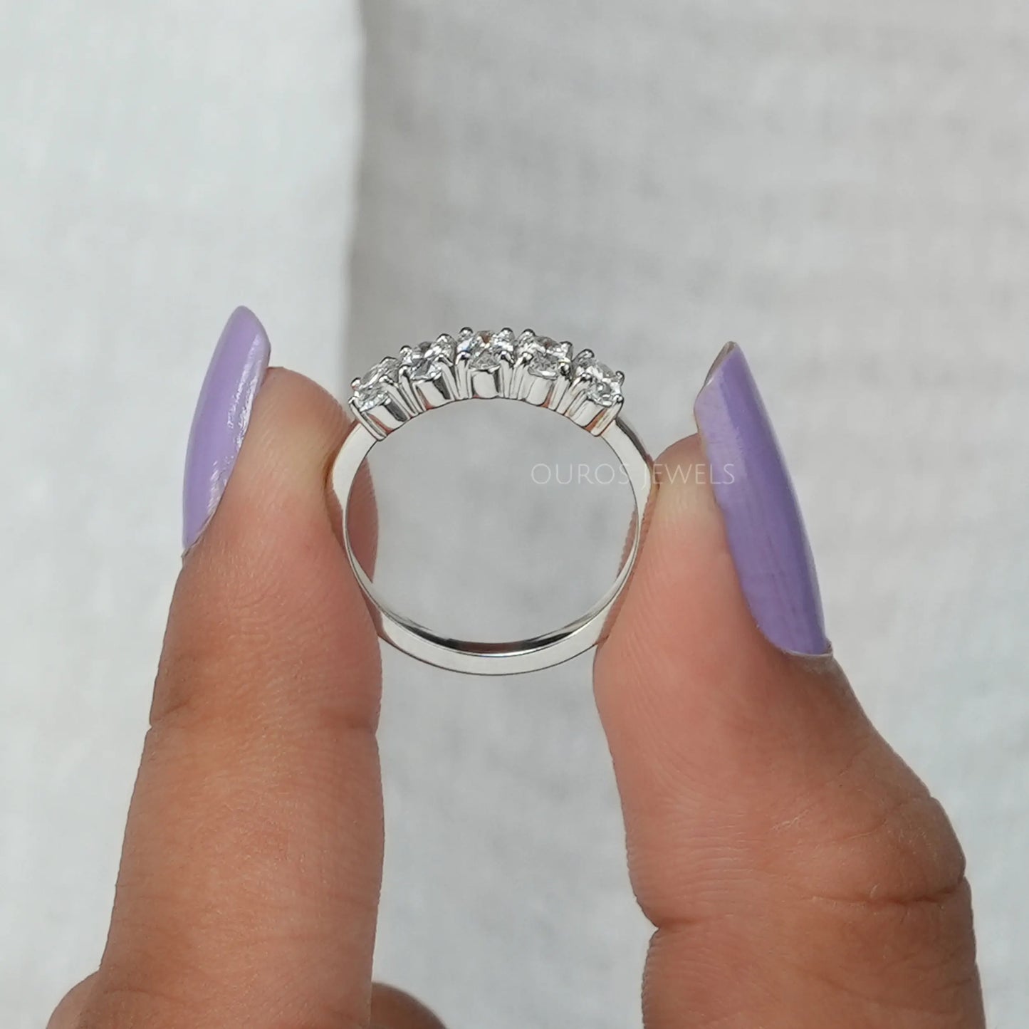 Oval Cut Five Stone Diamond Ring