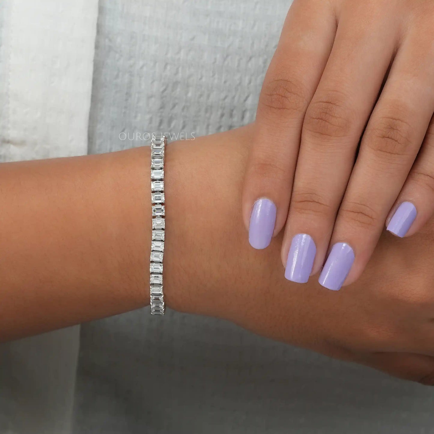 Emerald Diamond Tennis Bracelet